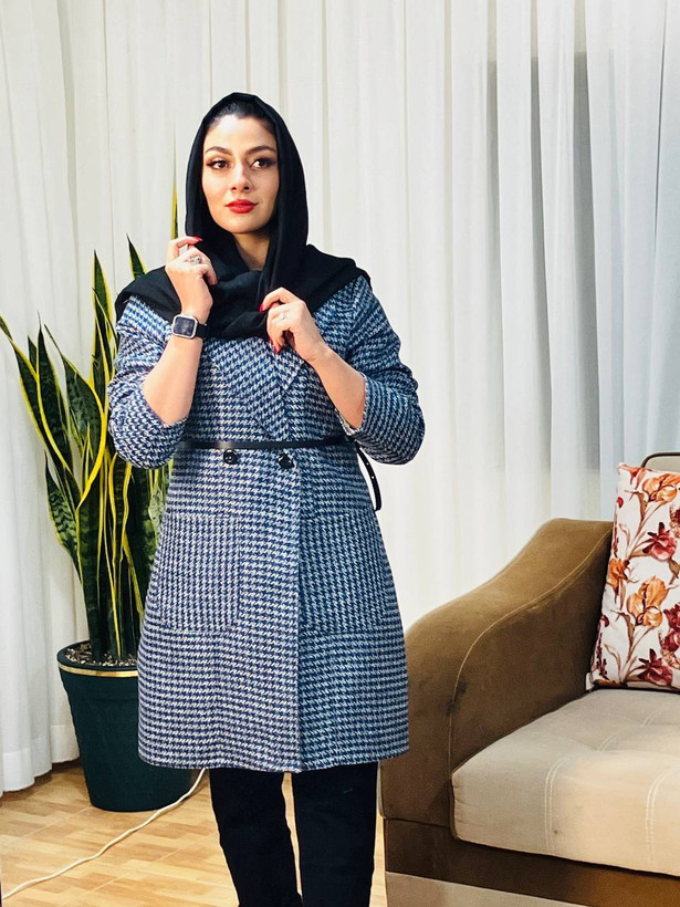 رنگ ابی پالتو تویپ پیچازی