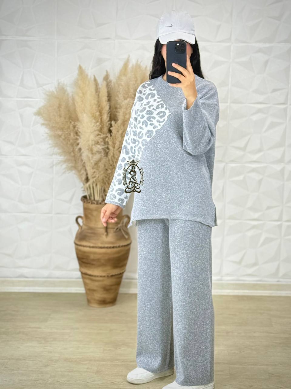 رنگ طوسی ست بافت ترنم