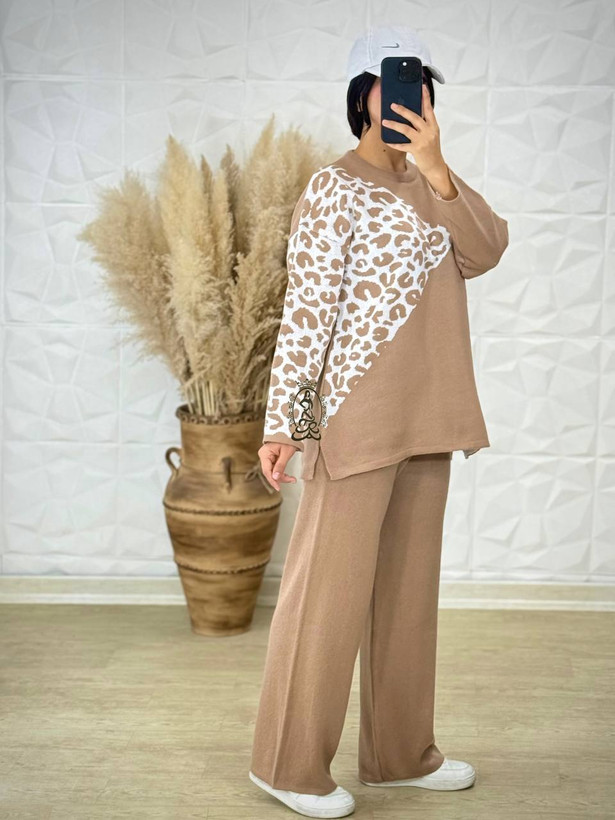 رنگ نسکافه ای ست بافت ترنم