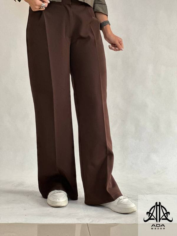 تن خور شلوار بگ قهوه ای موکا