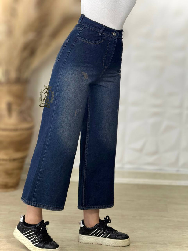 تن خور شلوار جین چرک واید