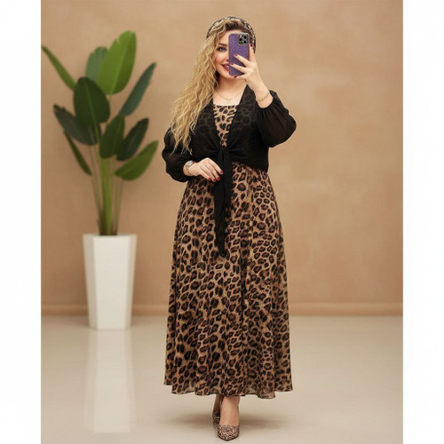 دوتیکه زیره پلنگی رویه مشکی✅