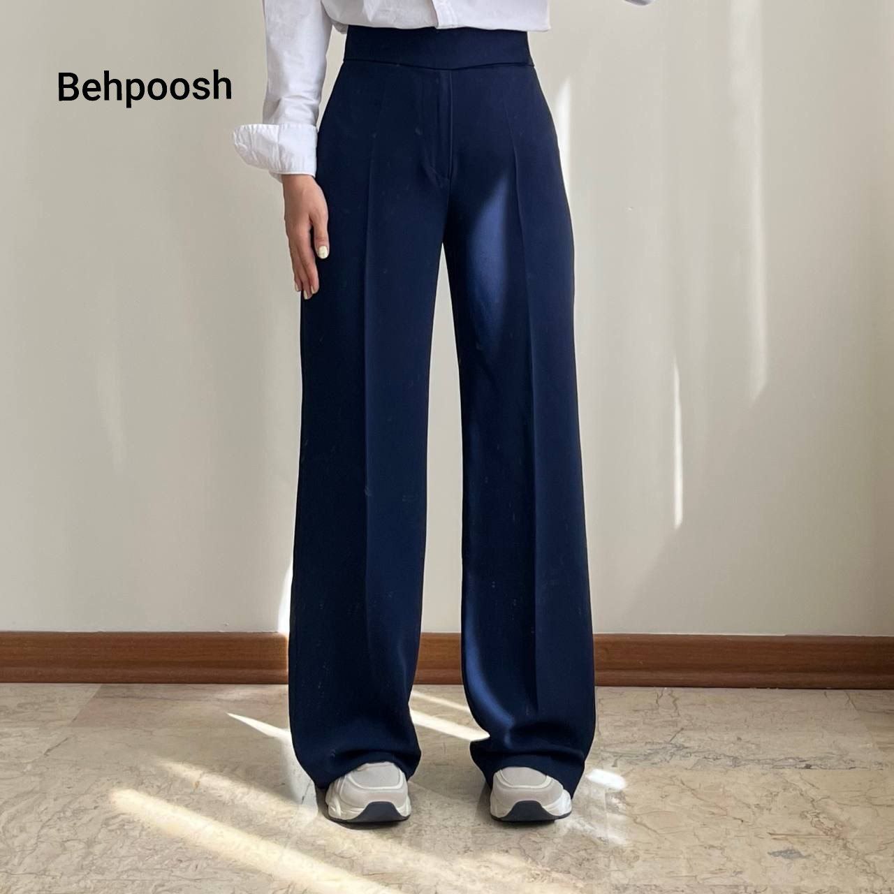 شلوار بگ مازراتی سرمه ای درجه یک✅