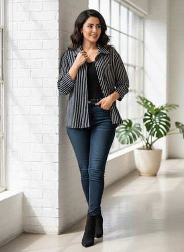 رنگ سفید مشکی شکت پشمی تویت