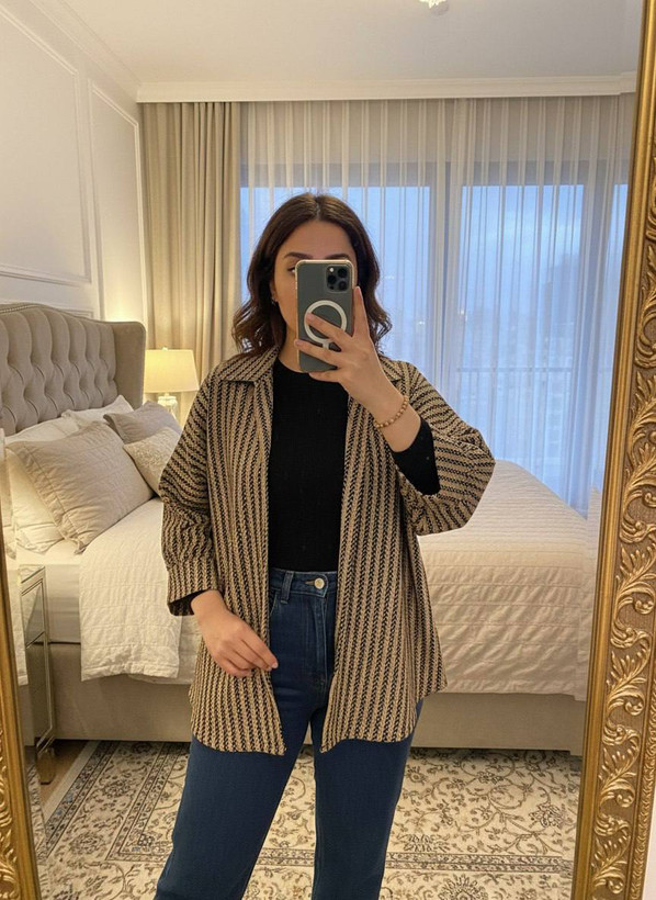 رنگ نسکافه ای شکت پشمی تویت