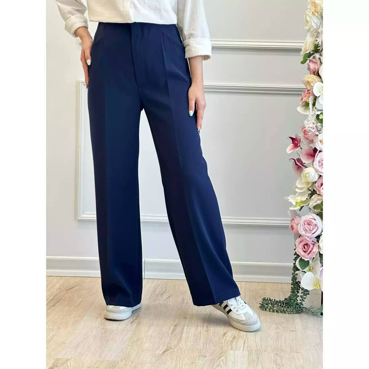 شلوار بگ سرمه ای زنانه